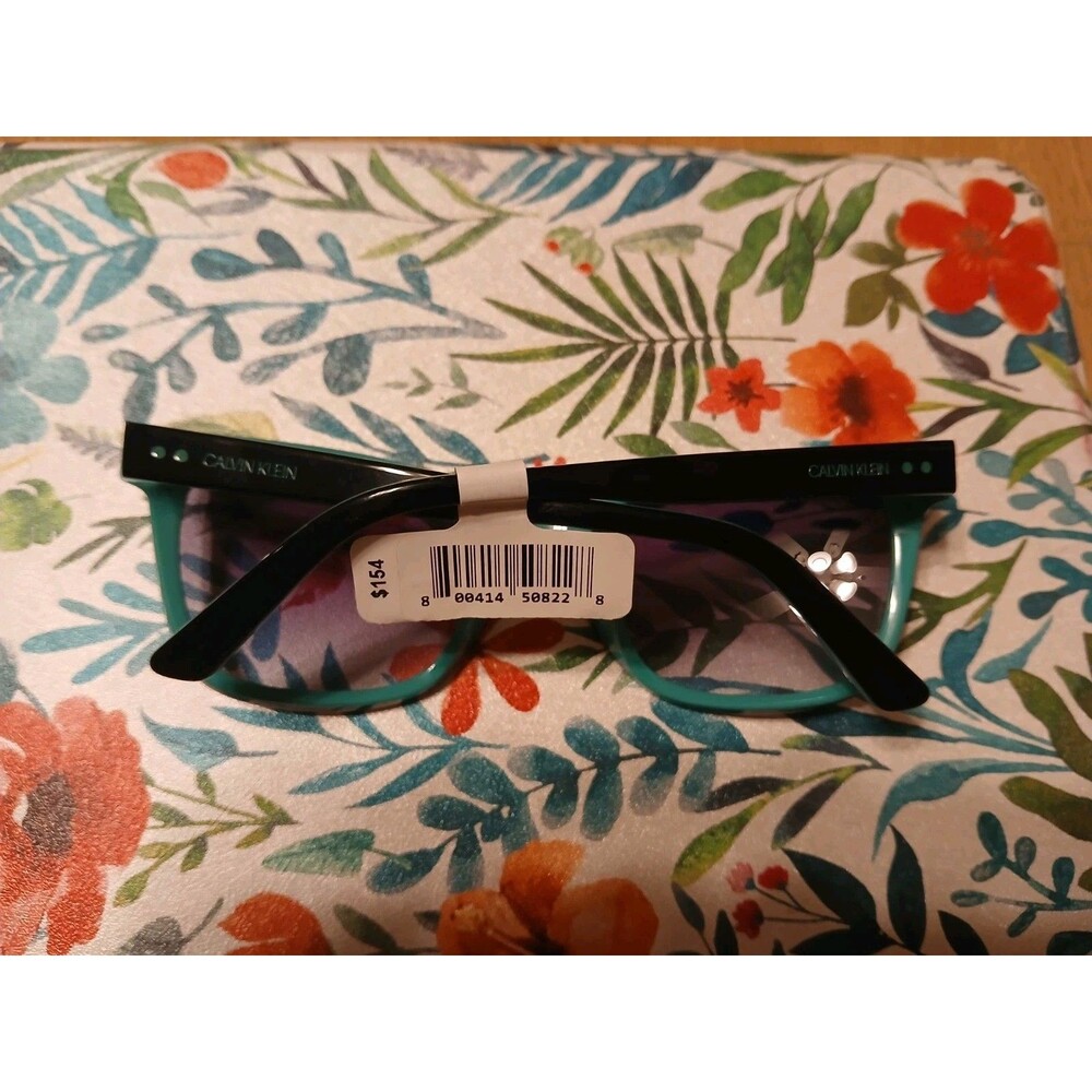 New Calvin Klein CK19503SG Black Green SUNGLASSES 55-17-135 mm MSRP $154